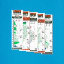 Oregon Trail (Pioneer) gravel route profile sticker - full sticker preview