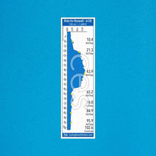 Ride for Roswell road route profile sticker - full sticker preview