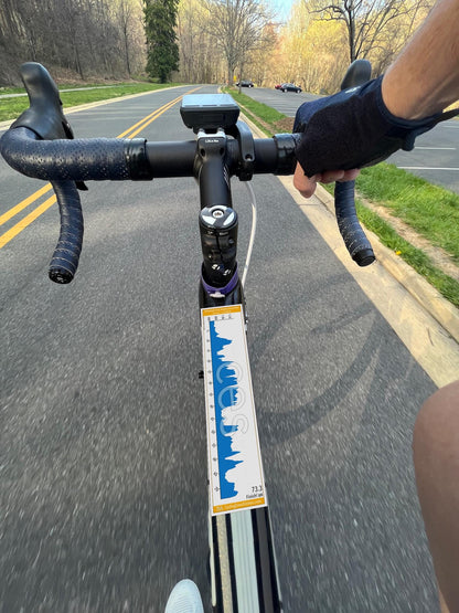 Pittsburgh Every Neighborhood Ride road route profile sticker - waterproof vinyl finish