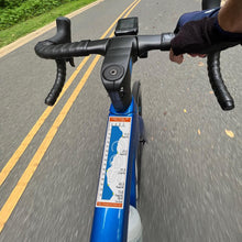 Copper Triangle Sticker road route profile sticker - bike top tube mockup