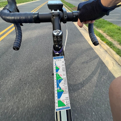 L'Etape du Tour de France road route profile sticker - bike top tube mockup