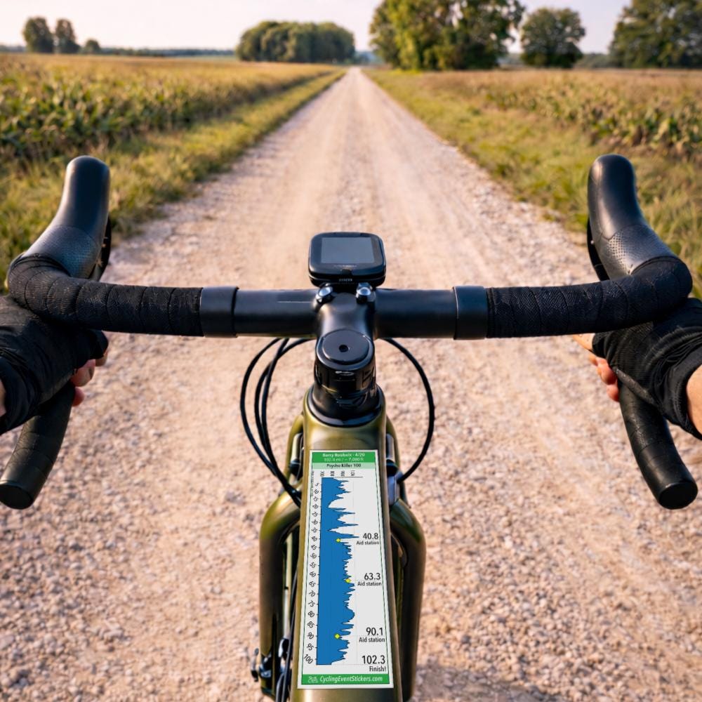 Barry Roubaix - Cycling Route Profile Sticker