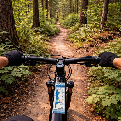 Custom Cycling Event custom route profile sticker - waterproof vinyl finish