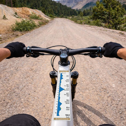 Leadville 100 MTB mtb route profile sticker - waterproof vinyl finish