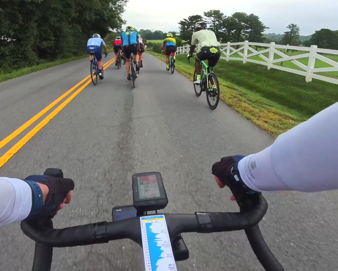 Load video: Video clips of a route profile sticker on a bicycle